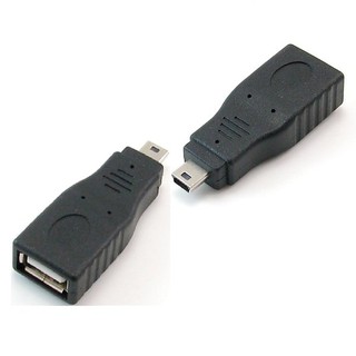 USB A母座 - Mini USB 5p公頭 USB轉接頭適合汽車音響 電腦 行動電源