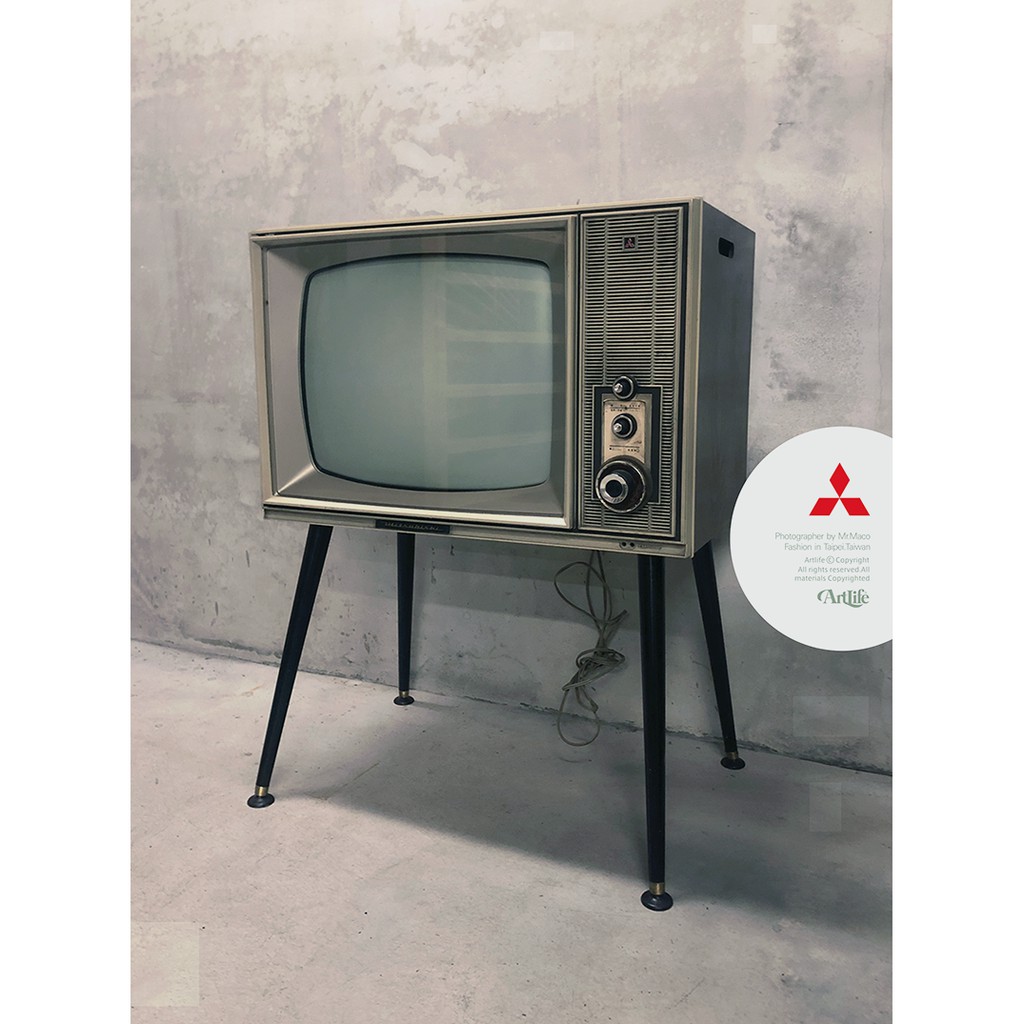 Artlife Mitsubishi 三菱テレビジョン受像機tv 昭和レトロ昭和家電復古老電視 蝦皮購物