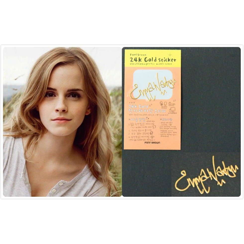 現貨【𝓙•𝓗 歐美館】Emma Watson 艾瑪華森 妙麗 金屬貼紙