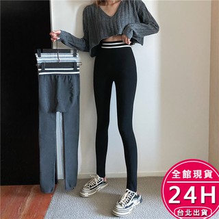 【梨卡】隔日到貨 女裝 加絨 加厚 長褲 內搭褲 打底褲 保暖褲 發熱褲 刷毛長褲 加絨長褲 BR1570【現貨24H】