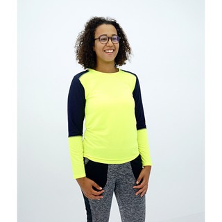 EGRET 高可視度螢光黃上衣/刷毛保暖運動上衣