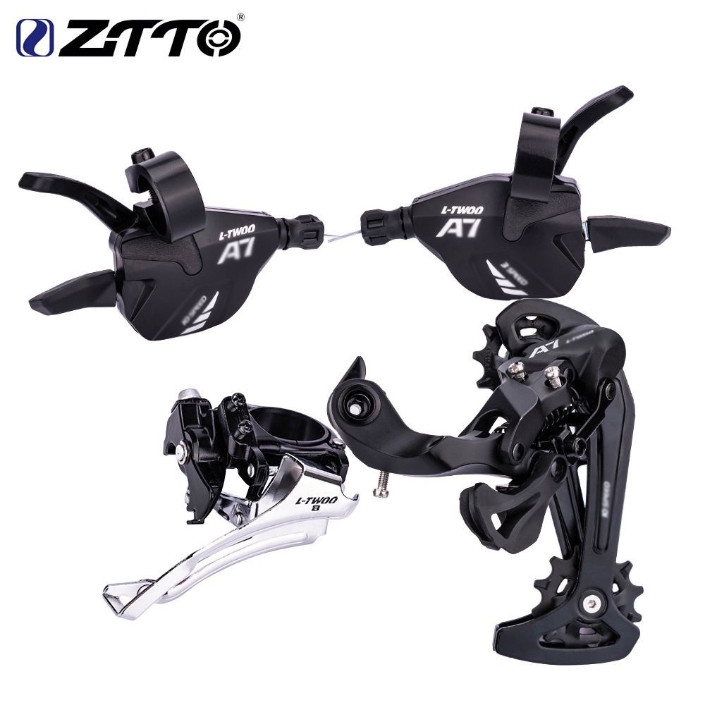 Ztto MTB 自行車變速桿套裝 3x8 3x9 3x10 速度 8s 9s 10s 變速器撥鏈器組套裝 24 速 2