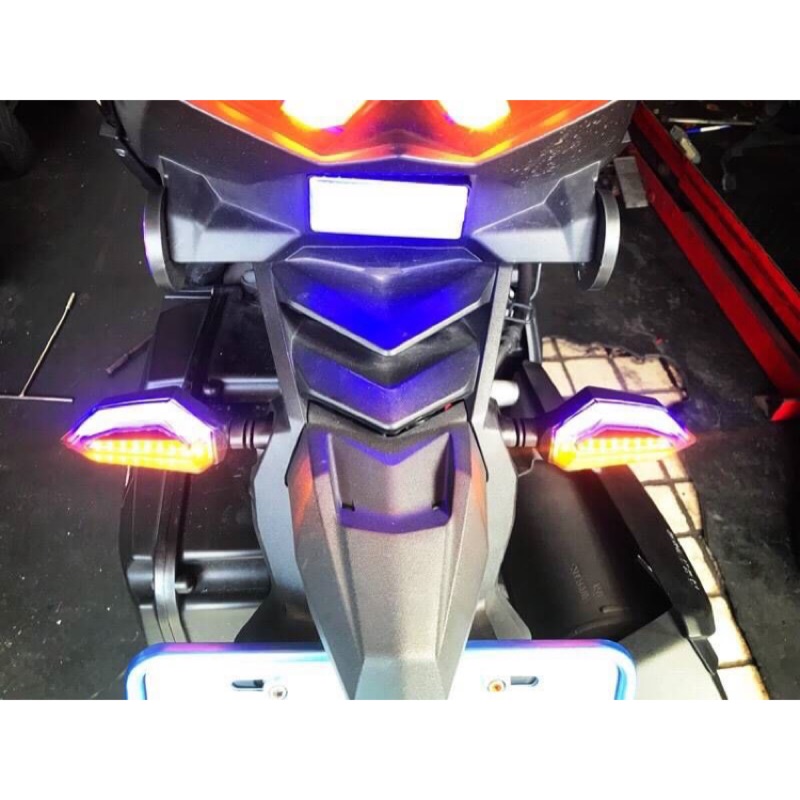 改裝方向燈 日行燈 雙色 導光 LED 通用型 擋車 L10 野狼 雷霆S Force 酷龍 JETS KTR