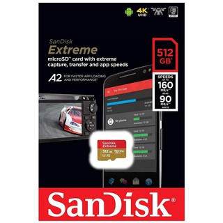 SANDISK EXTREME TF 512G 512GB MICROSD 記憶卡 4K 讀160MB 台灣公司貨 台中