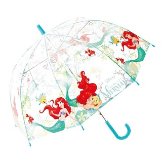 迪士尼 DISNEY 公主系列 小美人魚 透明罩式直傘 雨傘(55CM)