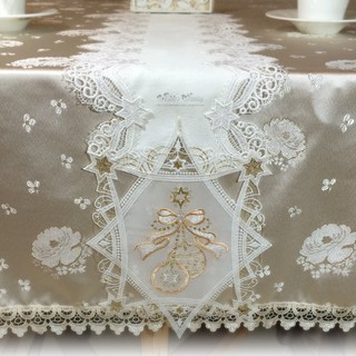 【德製普勞恩蕾絲】蕾絲桌旗(鈴鐺) - 歐式桌巾 桌墊 餐墊 母親節禮物