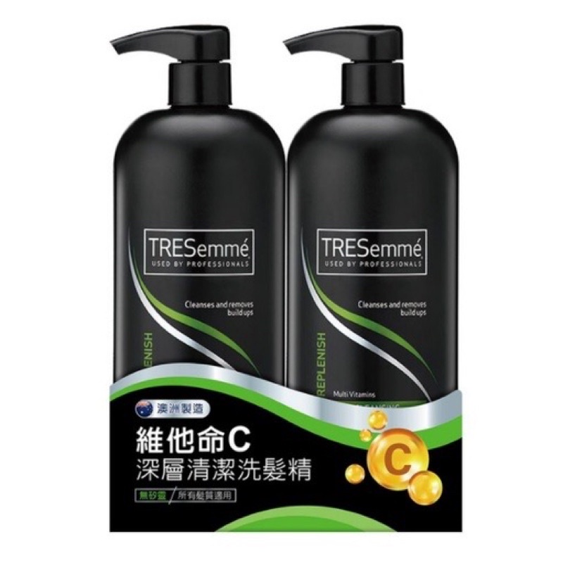 costco 購入 全新包裝有壓頭 TRESemme 翠絲蜜 無矽靈深層清潔洗髮精 900ml/罐 好市多