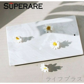 【SUPERARE】陶瓷大理石紋長方型萬用點心盤1入