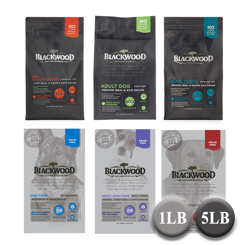 BLACKWOOD 柏萊富 無穀 狗飼料 狗糧 1磅 5磅