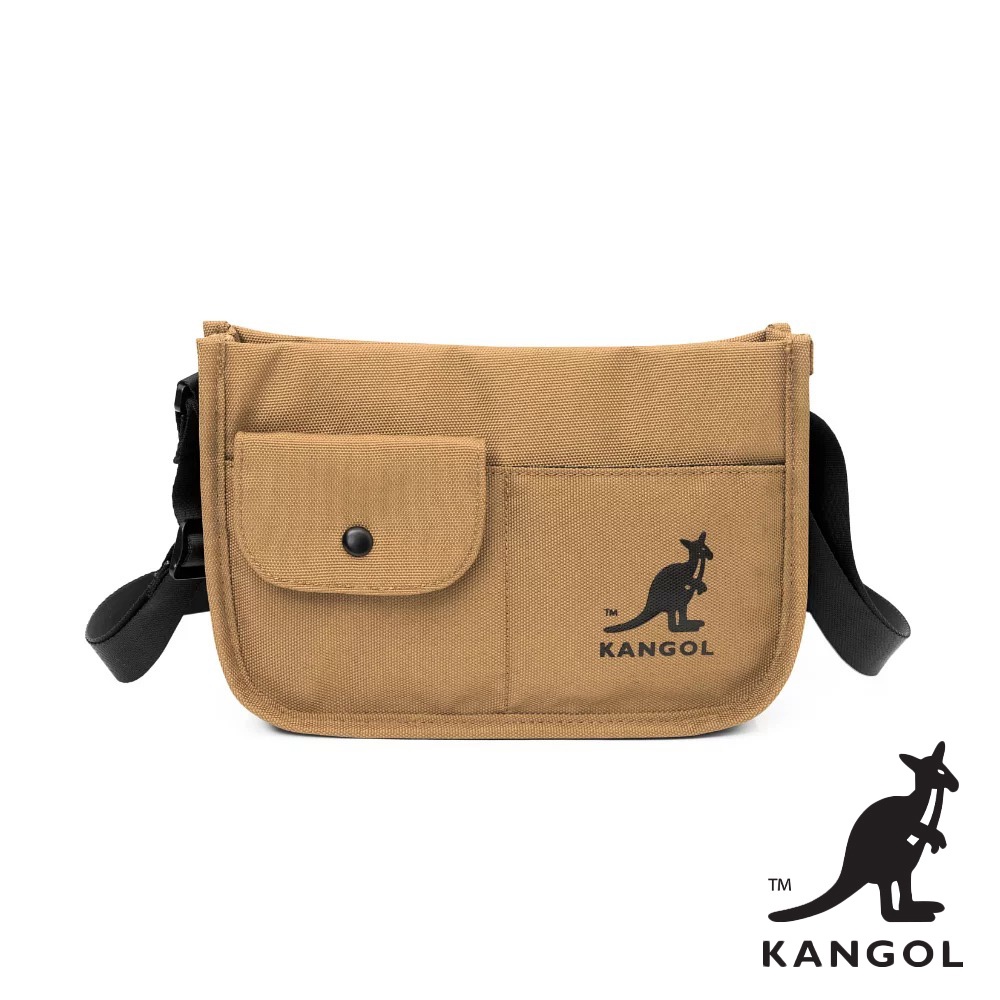 KANGOL袋鼠-郵差口袋側背包 斜背包 肩背包 小方包 兩用包 隨身包 KANGOL包 ChooShop