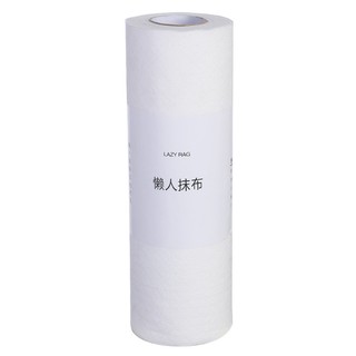 【熊愛貝百貨】拋棄式可水洗乾濕兩用懶人抹布 超強吸力 一捲50張