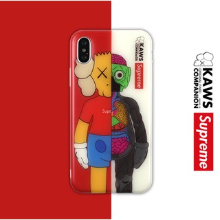 KAWS X Air jordan iphoneX 6 7 8 plus夜光手機殼 解剖公仔