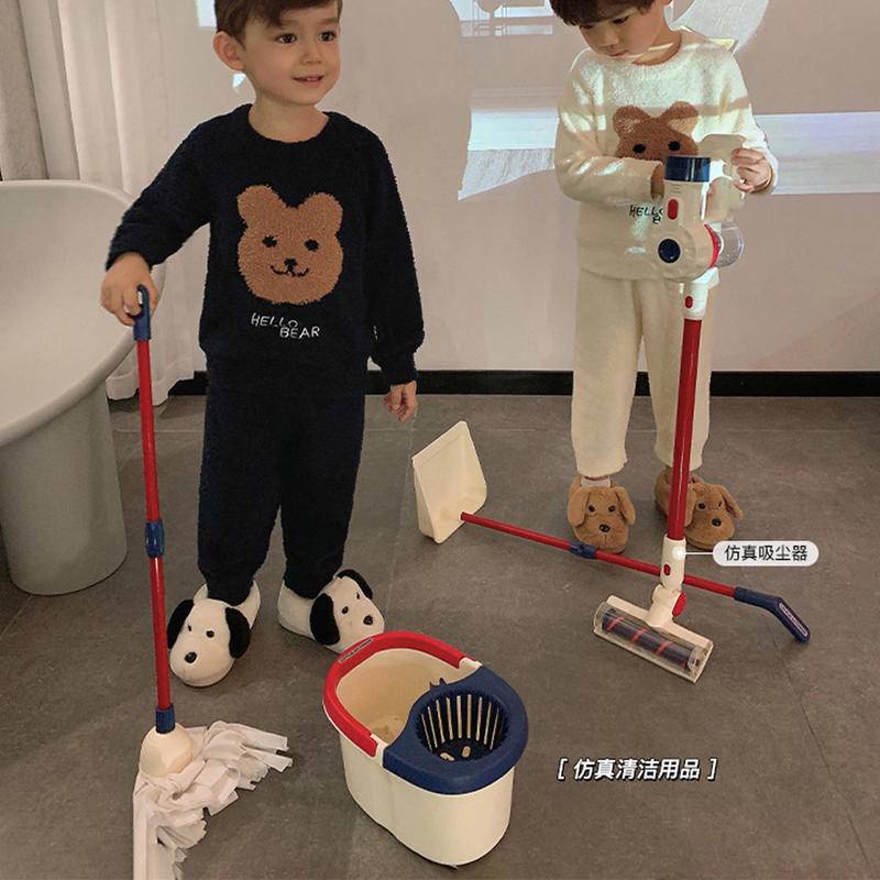 清潔玩具 過家家玩具 清潔打掃玩具 兒童仿真掃地吸塵器 工具用品套裝 讓孩子也成為家務的一份子 培養他的責任心 以及動手