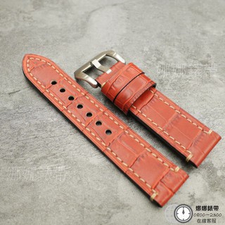 娜娜錶帶 快速出貨 小牛皮 真皮錶帶 20mm 22mm 24mm 26mm 竹節紋錶帶 油蠟錶帶 皮革錶帶