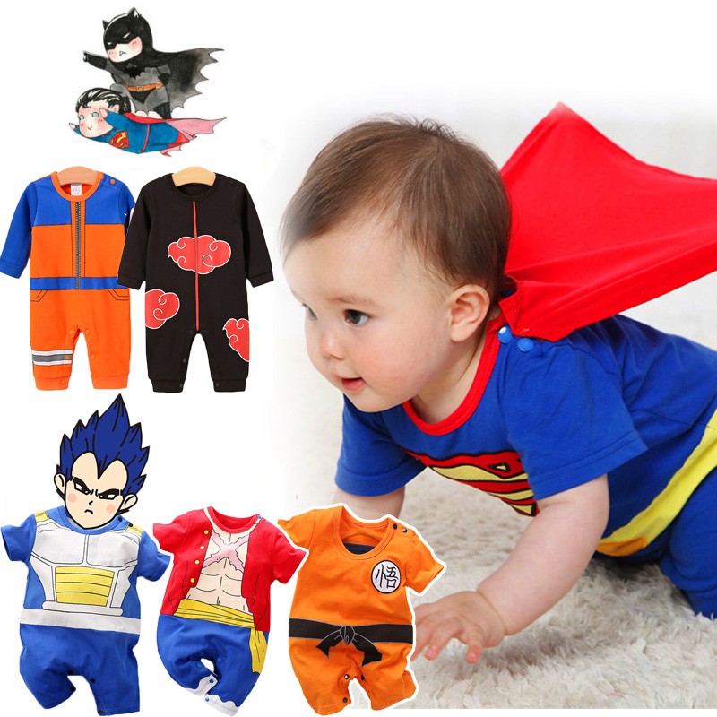 超人悟空服七龍珠拍照寶寶造型衣男嬰兒連體衣服裝新生兒動漫秋裝 蝦皮購物