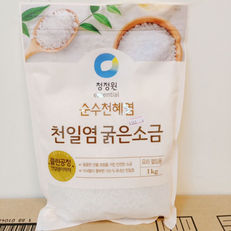 Smart韓國進口食品 清淨園 大象 粗鹽1kg 可醃製泡菜 五花肉烤肉沾鹽