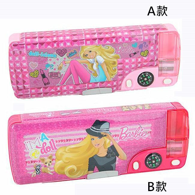 【全新庫存出清品】芭比Barbie 亮片小指南針筆盒 / 鉛筆盒 (兩款可選)