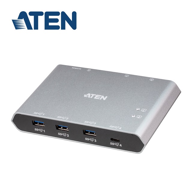 【ATEN】2埠 USB-C Gen2 跨平台分享切換器(US3342) 資料共享 電腦共享
