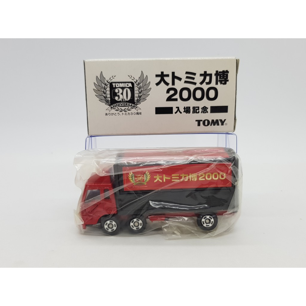 【小車停車場】 TOMICA  2000 會場 入場記念 FUSO TRUCK 紅 赤 歐翼 附膠盒