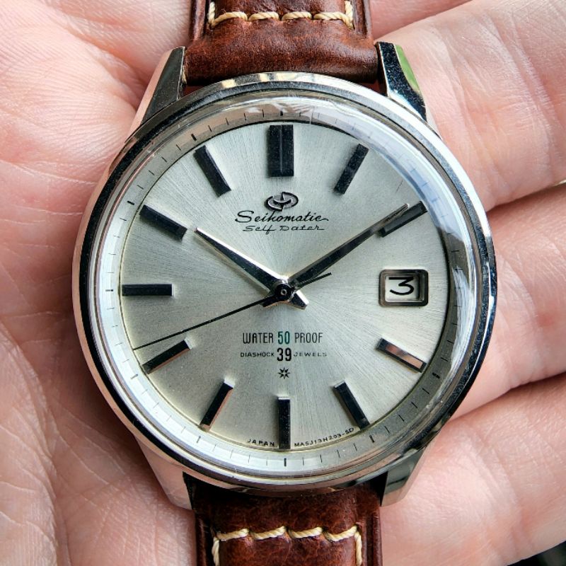 1963 Seiko Seikomatic J13060 (39石) ＋2每日 自動上鍊 機械錶 精工 GS KS