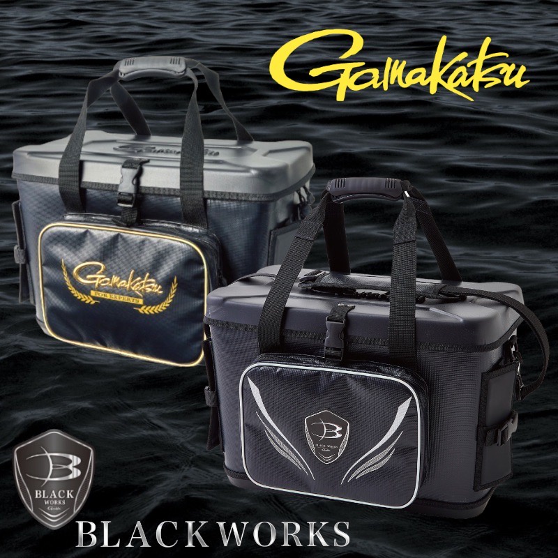 中壢鴻海釣具 《gamakatsu》GM-2546 GM2546 BLACK WORKS 軟冰式活餌桶 置物袋