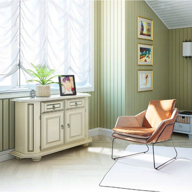 【居家用品】北歐鐵藝沙發工業風設計師沙發椅工作室沙發單人創意客廳休閒沙發