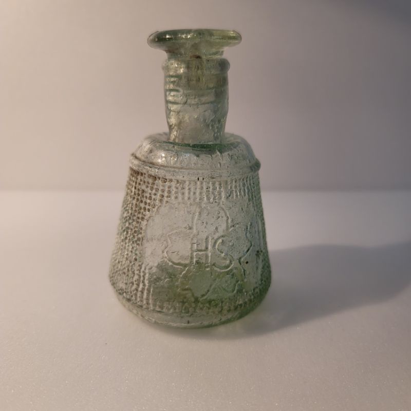 早期 氣泡 玻璃 醬油瓶