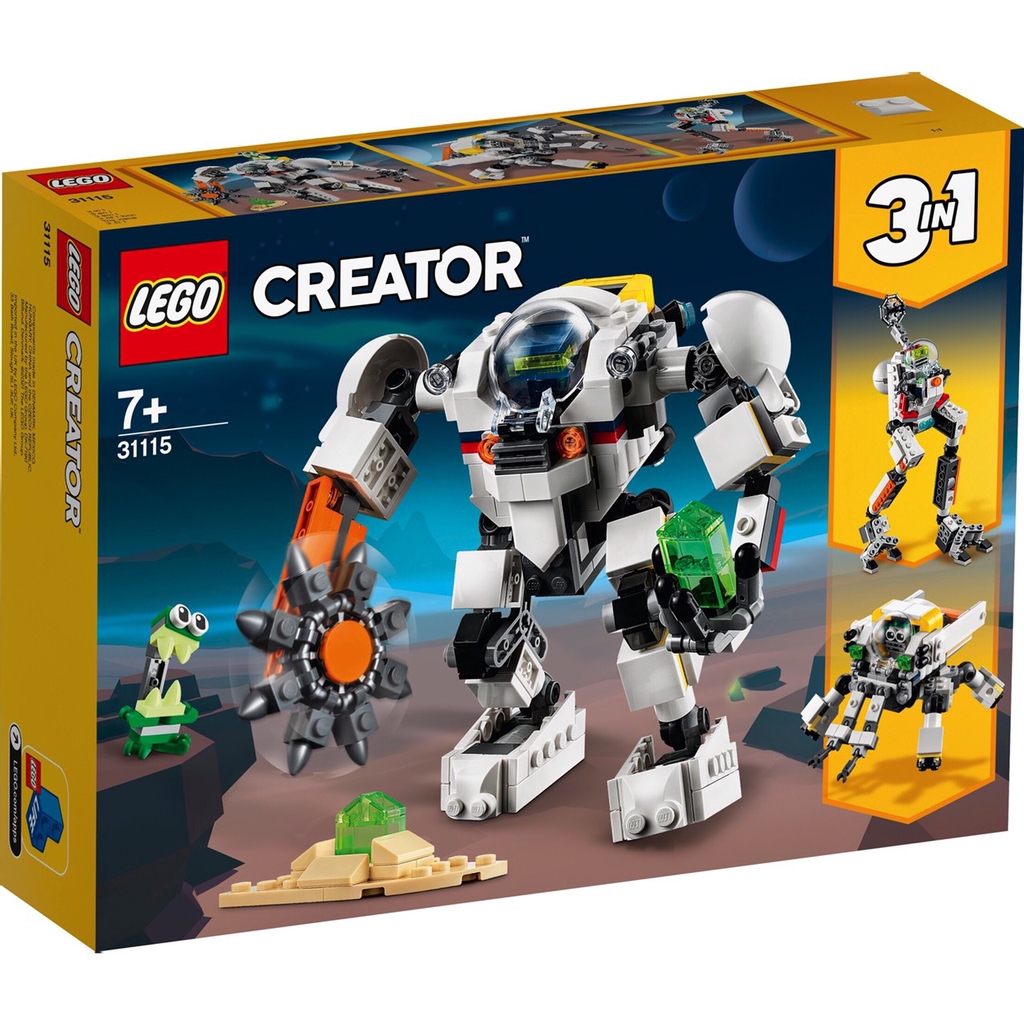 LEGO 31115 創意系列 太空採礦機械人【必買站】樂高盒組