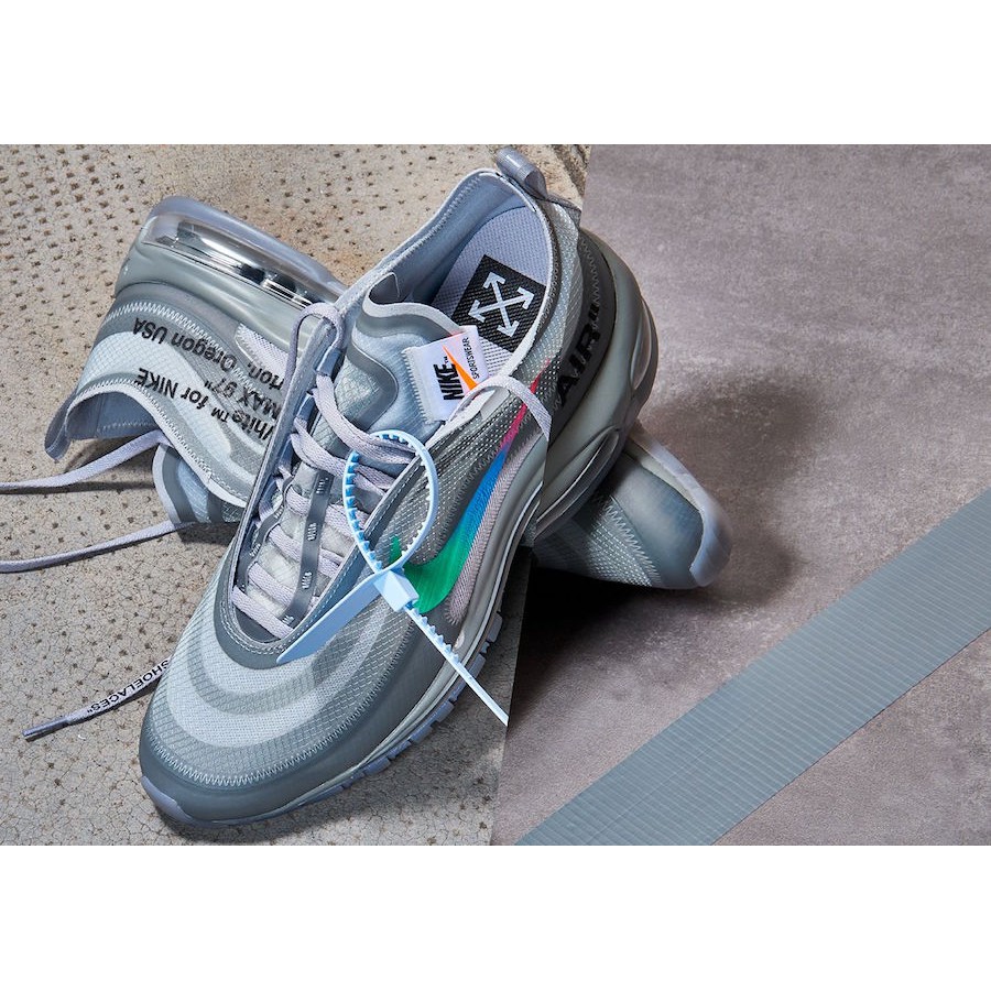 【S.M.P】OFF-White x Nike Air Max 97 Grey 灰 氣墊 聯名 AJ4585-101