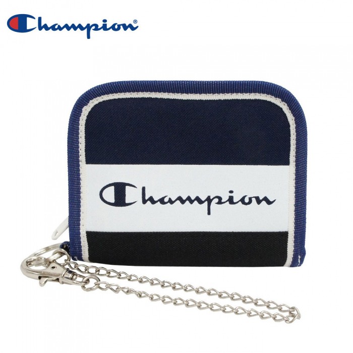 CHAMPION 日本限定 57301 BIFOLD Round Zipper Wallet 拉鍊 短夾 錢包 (藍色)