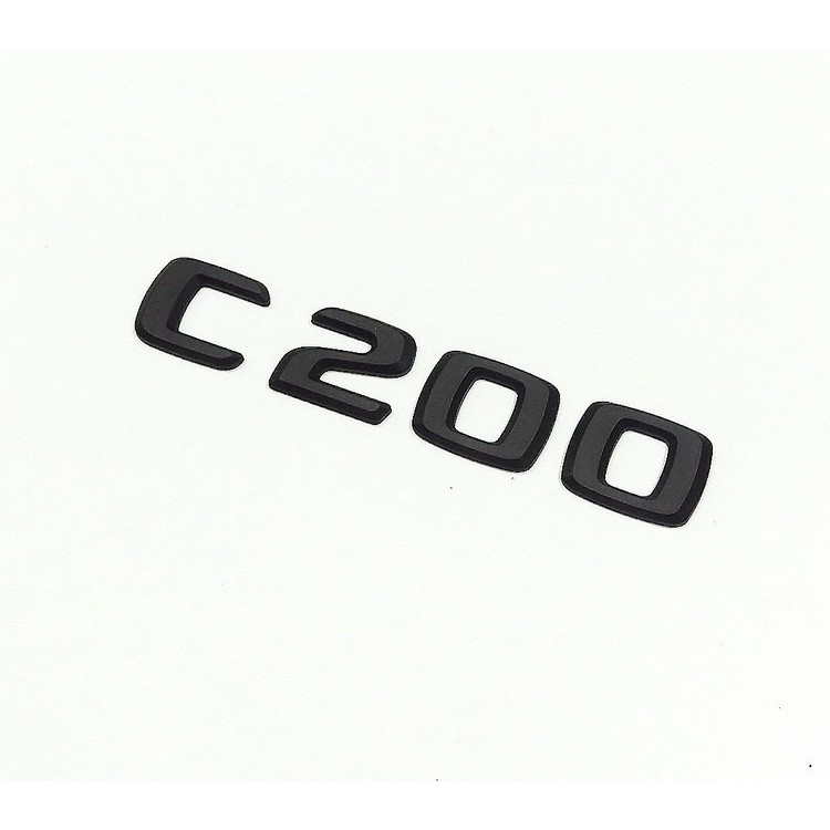圓夢工廠 賓士Benz W204 S204 C204 2008~2014 C200 消光黑 後車箱字貼 字體同原廠款式