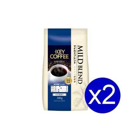 限時搶購 KEY COFFEE淡雅綜合咖啡豆300g x2