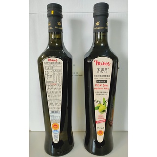 【元氣工坊】希臘原裝進口-米諾斯MINOS®PDO特級冷壓初榨橄欖油(750ml)-買11送1 | 橄欖油 | 特級初榨