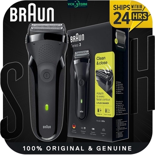 Braun Series 3 301s& 3040s 男士電動剃須刀/充電式電動剃須刀,黑色