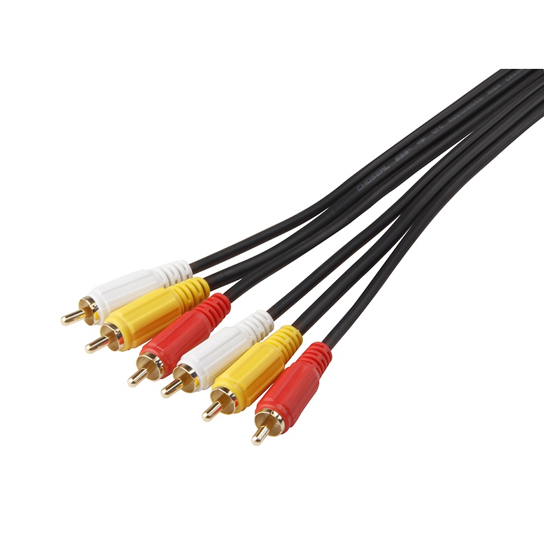 AV端子線 AV監控線 AV線 三對三 3對3 RCA線 DVD播放器線 機上盒線  3RCA紅白黃 影音三併訊號線