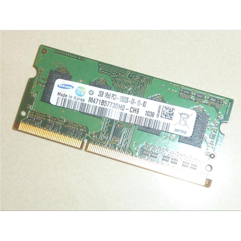 Samsung 三星 DDR3 1333 PC3 10600 2G GB 雙面顆粒