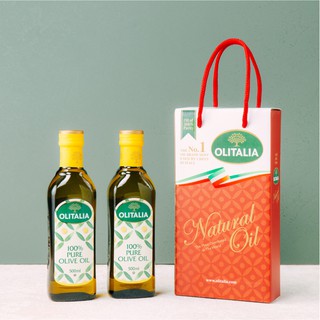 Chichi's 婚禮小物 義大利奧利塔OLITALIA橄欖油500ML禮盒組(2入) 喝茶禮 新居禮 活動抽獎禮 2瓶