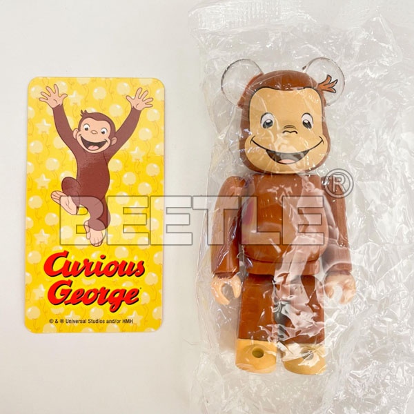 BEETLE BE@RBRICK BEARBRICK S37 盒抽 CURIOUS GEORGE 好奇 猴喬治 100%