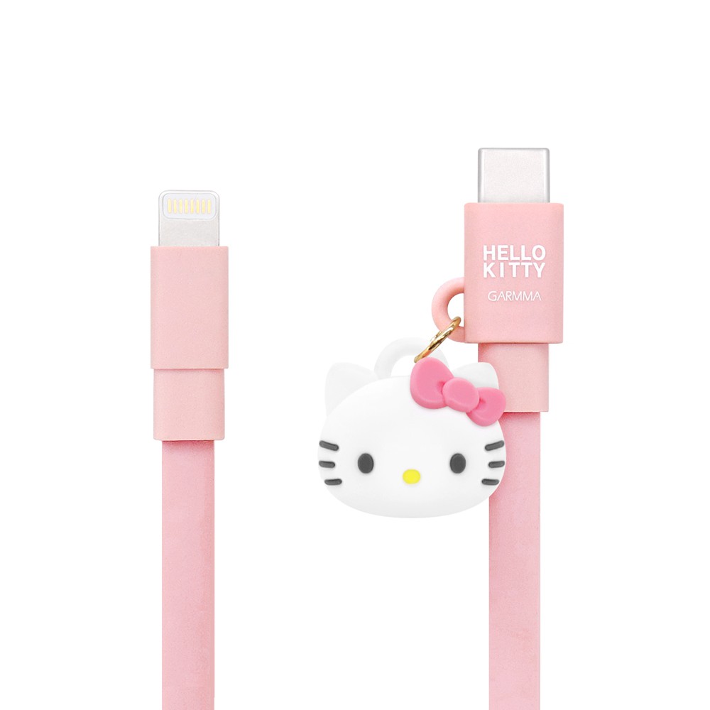 GARMMA Hello Kitty Type-c to Lightning PD快充傳輸充電線 甜心粉