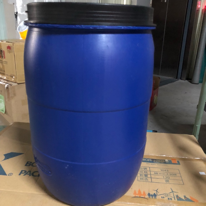 購買1個下單處））原料桶塑膠桶可裝50公斤（50L)藍色密封桶