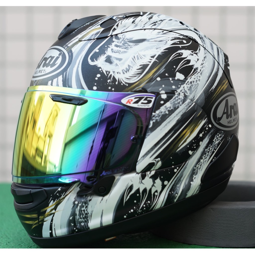 現貨優惠 日本19 Arai Rx7x Kiyonari 清成龍一水墨龍rx 7x 全罩安全帽 蝦皮購物