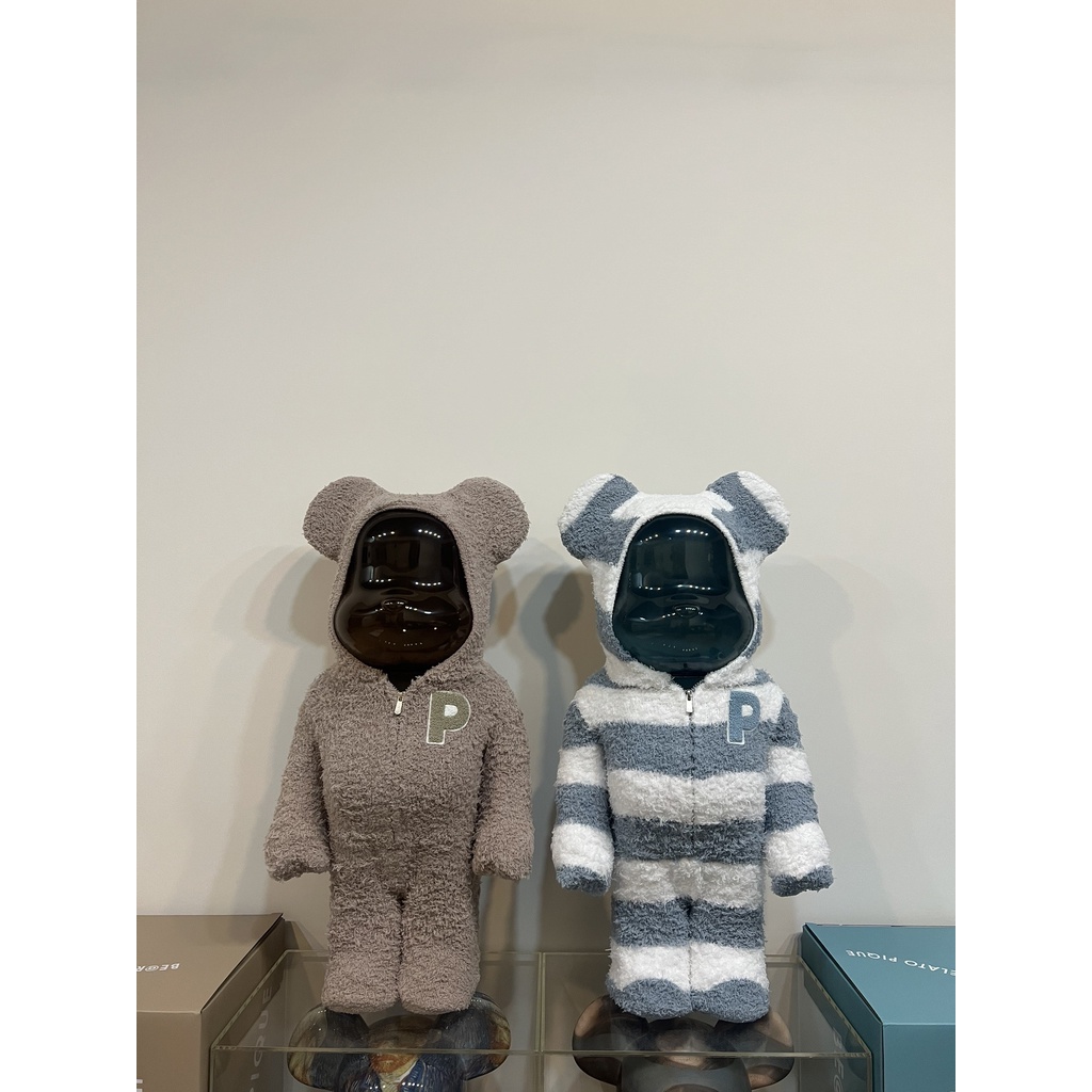 【ToMo】 BE@RBRICK  1000% GELATO PIQUE 睡衣熊 棕色/藍色