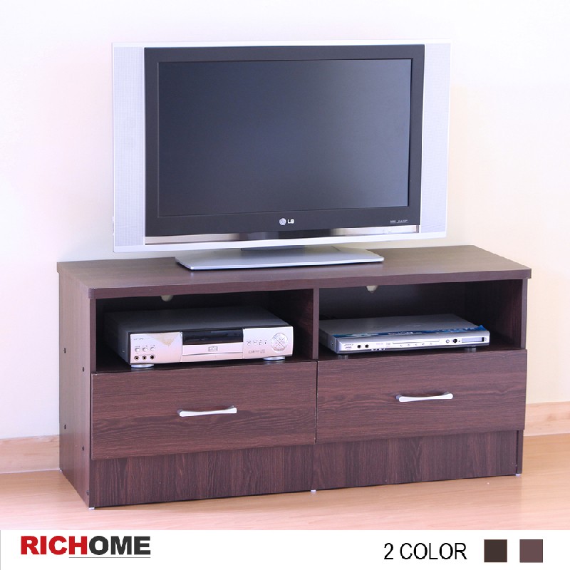 RICHOME  TV150　爵士雙抽4呎電視櫃-2色　電視櫃　收納櫃　置物櫃