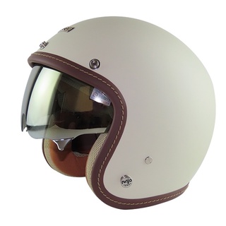 華泰 K-806A+ K-806S A+ 典雅白 醺砂墨鏡 大騎士帽 安全帽 小騎士帽 復古帽《遠古騎士》