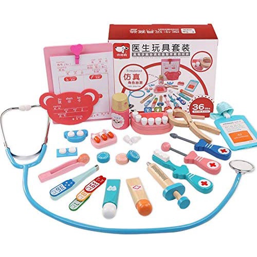 【玩具倉庫】【木製】醫生護士組 仿真醫療醫生玩具牙醫打針益智扮演