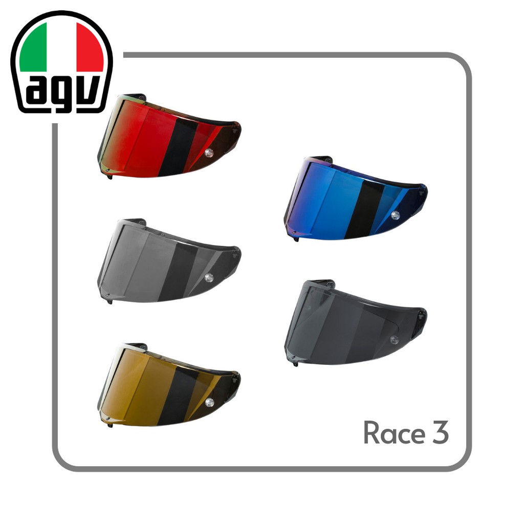 AGV Race3 - PISTA GP R / RR / CORSA R 電鍍片 墨片 安全帽鏡片 防刮