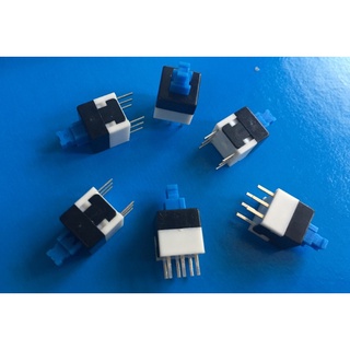 【IF】(2個)按鈕開關,PUSH SWITCH,6P,8*8mm,有段/無段,方型,微型開關,壓動開關,Reset開關