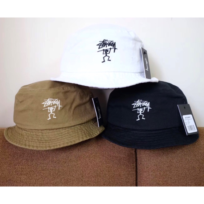 stussy warrior man bucket hat