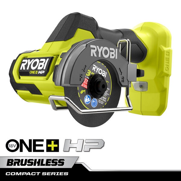 RYOBI利優比良明 無刷三吋砂輪機 18V ONE+ HP 鋰電池磁磚切割機正反轉切斷工具機全新空機