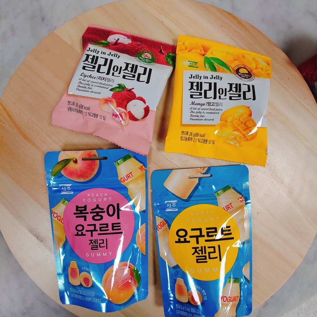 免運 現貨 快速出貨 韓國 seoju QQ造型軟糖 果凍軟糖 軟糖 養樂多 水蜜桃 芒果 養樂多蜜桃